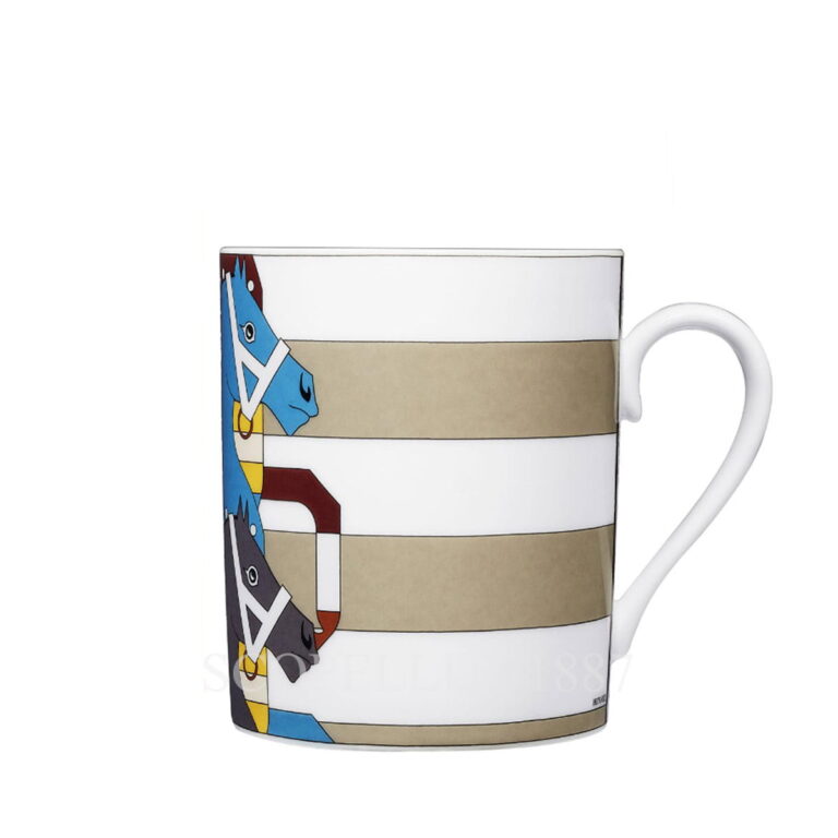 エルメス 食器 マグ HERMES 051132P No.2 300ml TASSE HAUTE ROCABAR ハイマグカップ ロカバール マグカップ 単品 グレー系マルチカラー エルメス ロカバ−ル Rocabar 限定コレクション マグカップ No.2 300ml