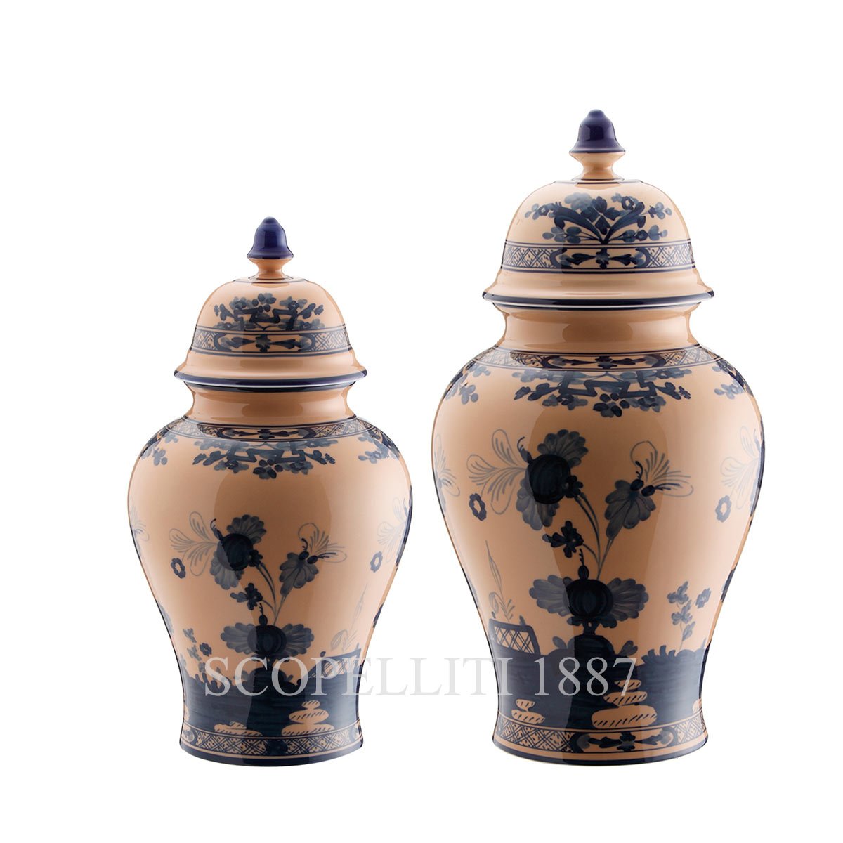 oriente italiano cipria set potiche vase