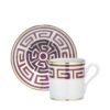 Ginori 1735 Coffee Cup and Saucer Labirinto Amethyst