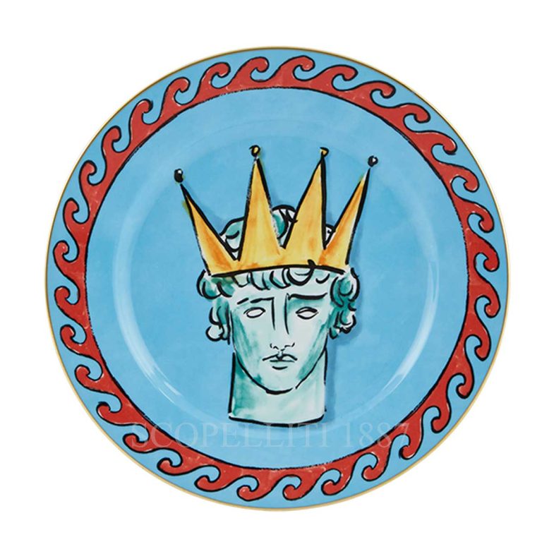 richard ginori dinner plate blue il viaggio di nettuno