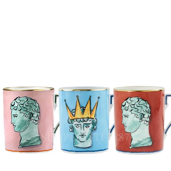 richard ginori set of 3 mugs il viaggio di nettuno