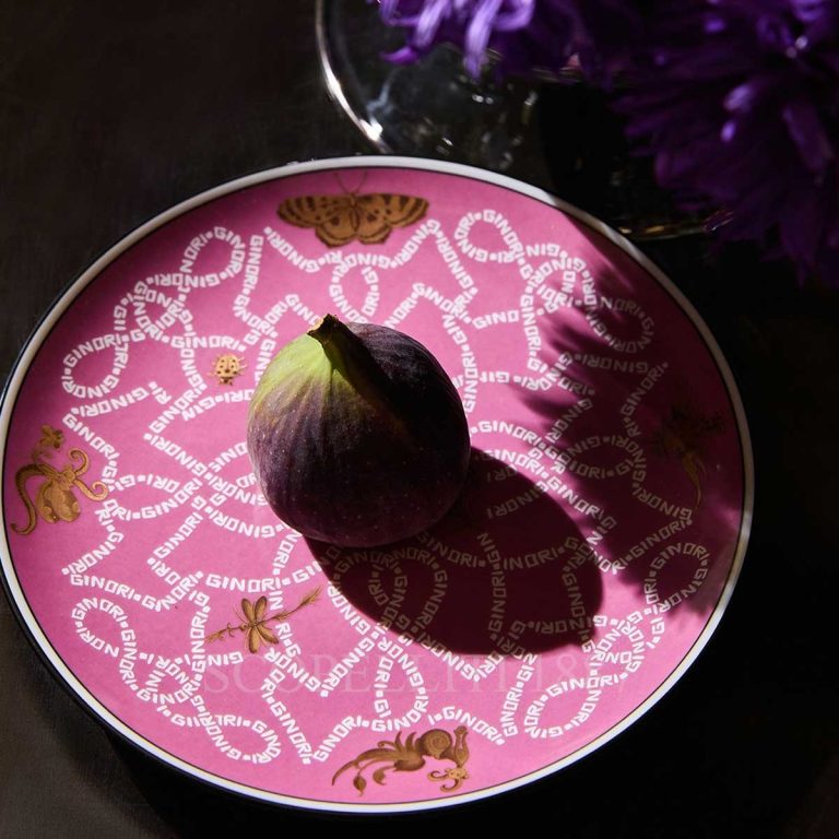 richard ginori arcadia presentation plate pink