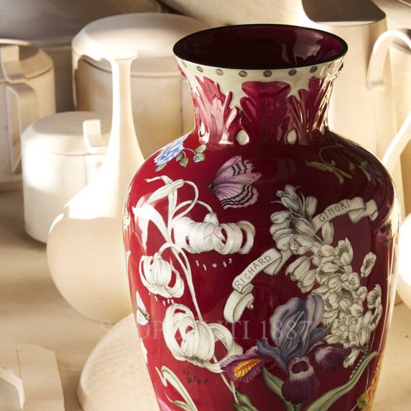 richard ginori vase 42 cm giardino dell'iris purple