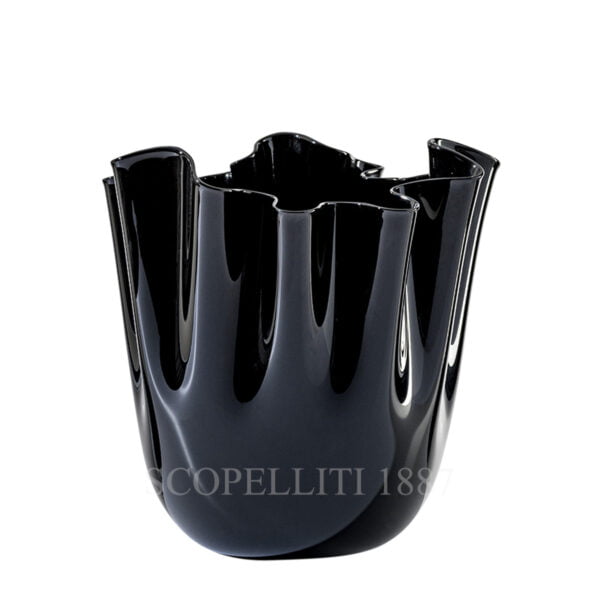 venini handkerchief vase new black