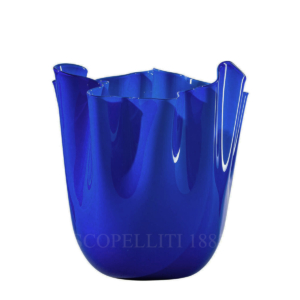 venini vase blue sapphire fazzoletto medium