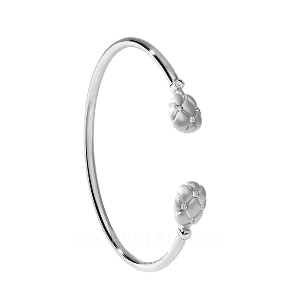 fabergé treillage white gold open bracelet diamond