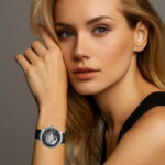 fabergé compliquée peacock black women's watch