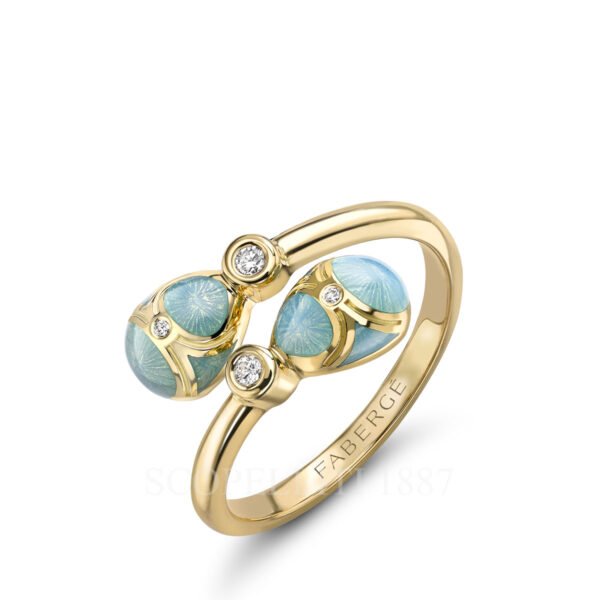 faberge crossover ring turquoise heritage