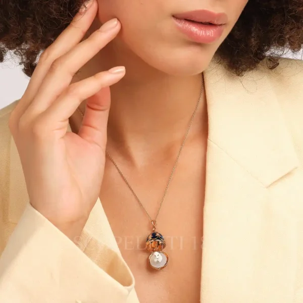 faberge heritage egg pendant with polar bear