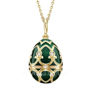 faberge green panda surprise locket