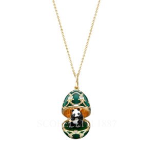 faberge green panda surprise locket