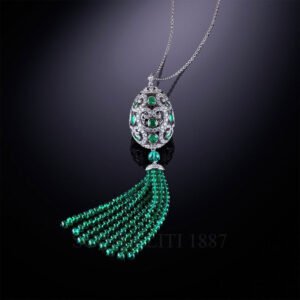 faberge emerald egg pendant