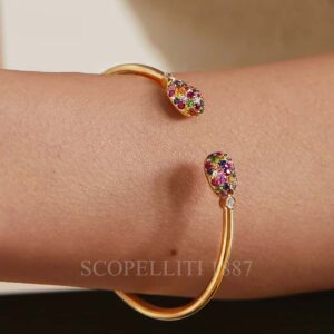 faberge emotion bracelet with multicoloured gemstones