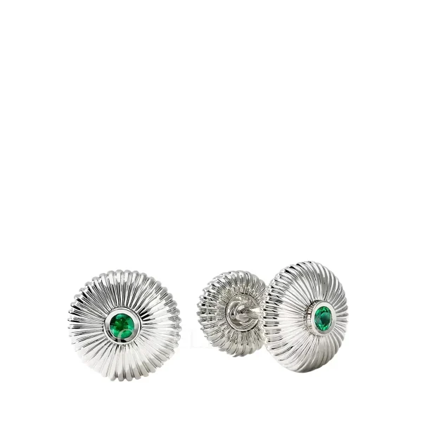 fabergé fluted emerald cufflinks