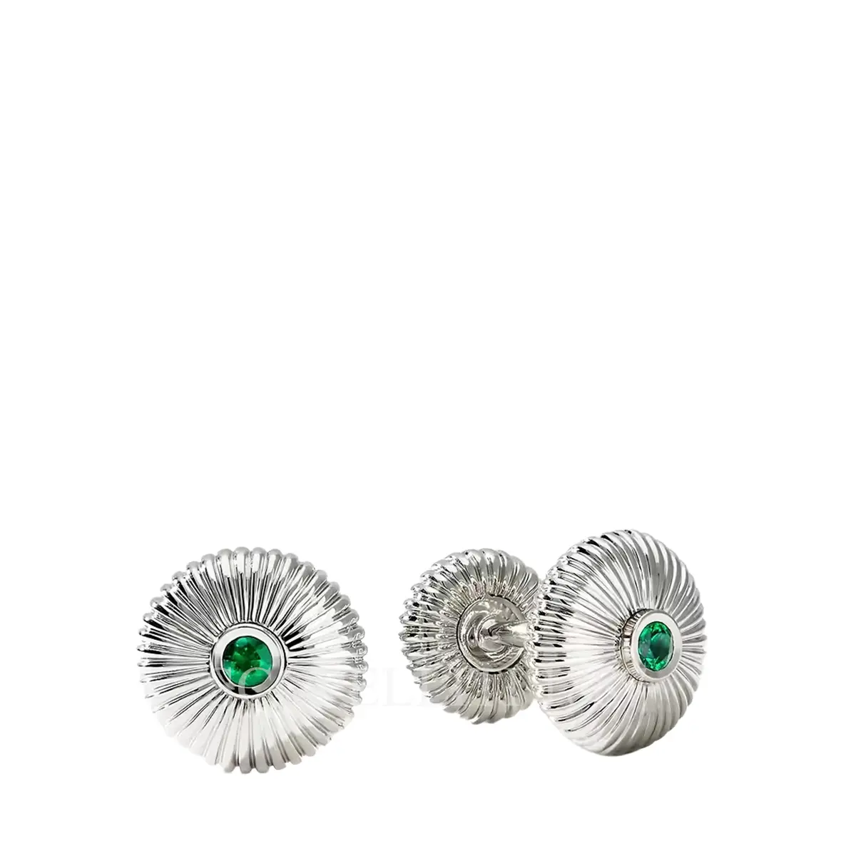 fabergé fluted emerald cufflinks