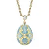 Fabergé Yellow Gold Diamond Turquoise Small Egg Pendant Heritage