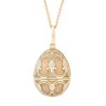 faberge heritage egg pendant yellow gold