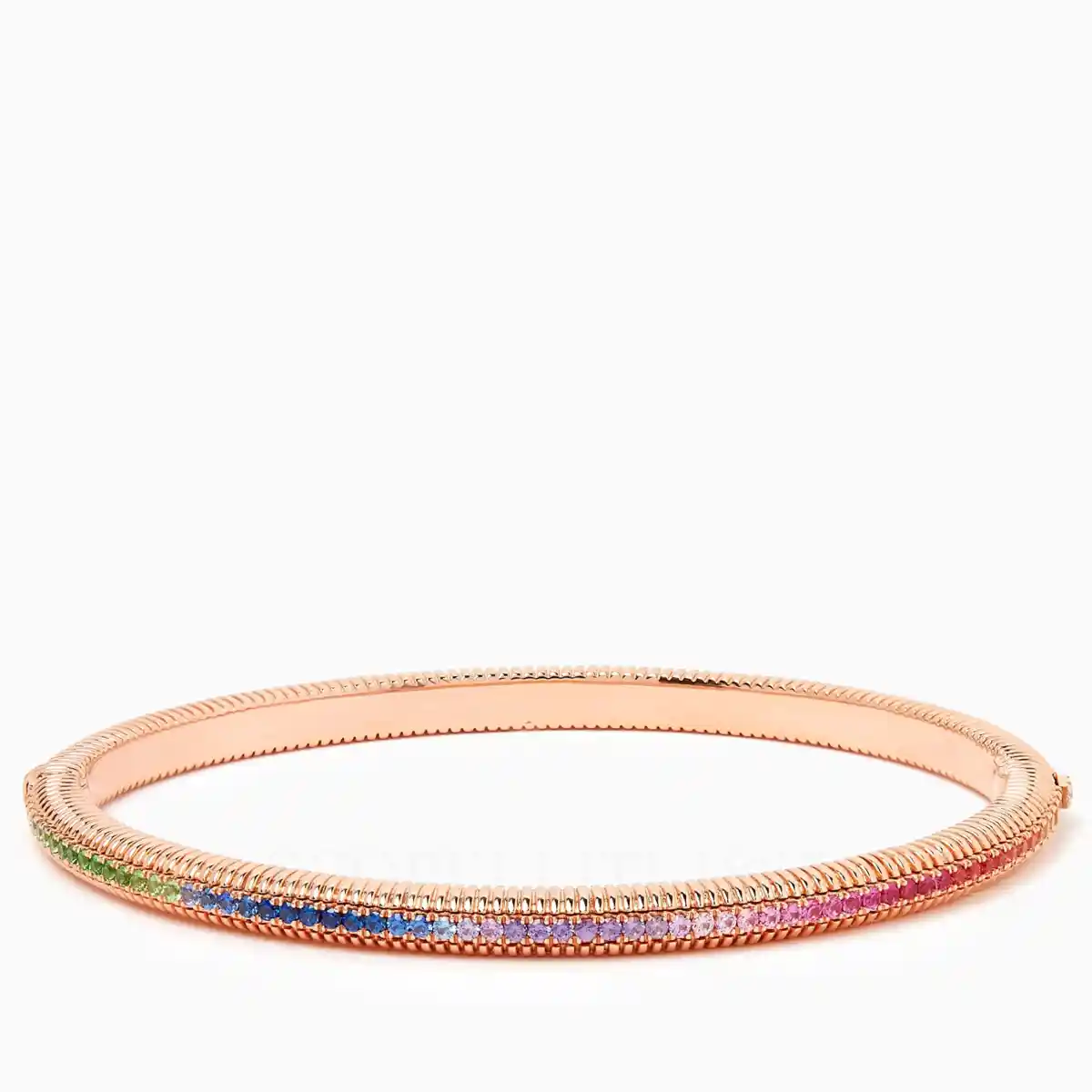 fabergé rose gold bracelet with mixed gemstones