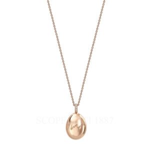 faberge i love you egg pendant rose gold