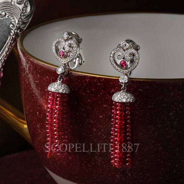 faberge imperial earrings with rubies