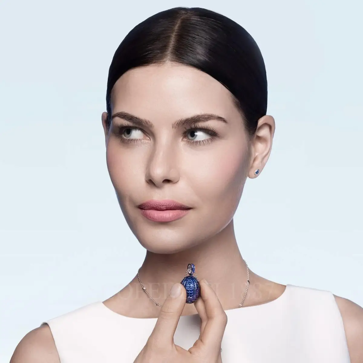 Fabergé Mosaic Blue Sapphire Egg Pendant - Image 2