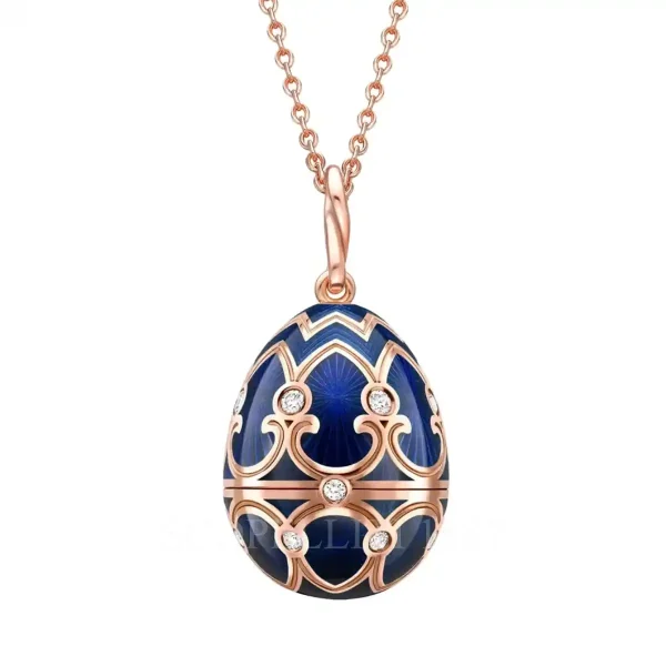 faberge heritage egg pendant with polar bear