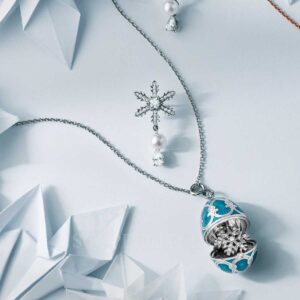 faberge snowflake surprise locket