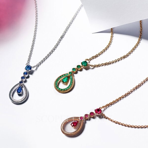 faberge teadrop pendants colours of love