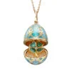 Fabergé Gold Diamond Turquoise Clover Surprise Locket Heritage