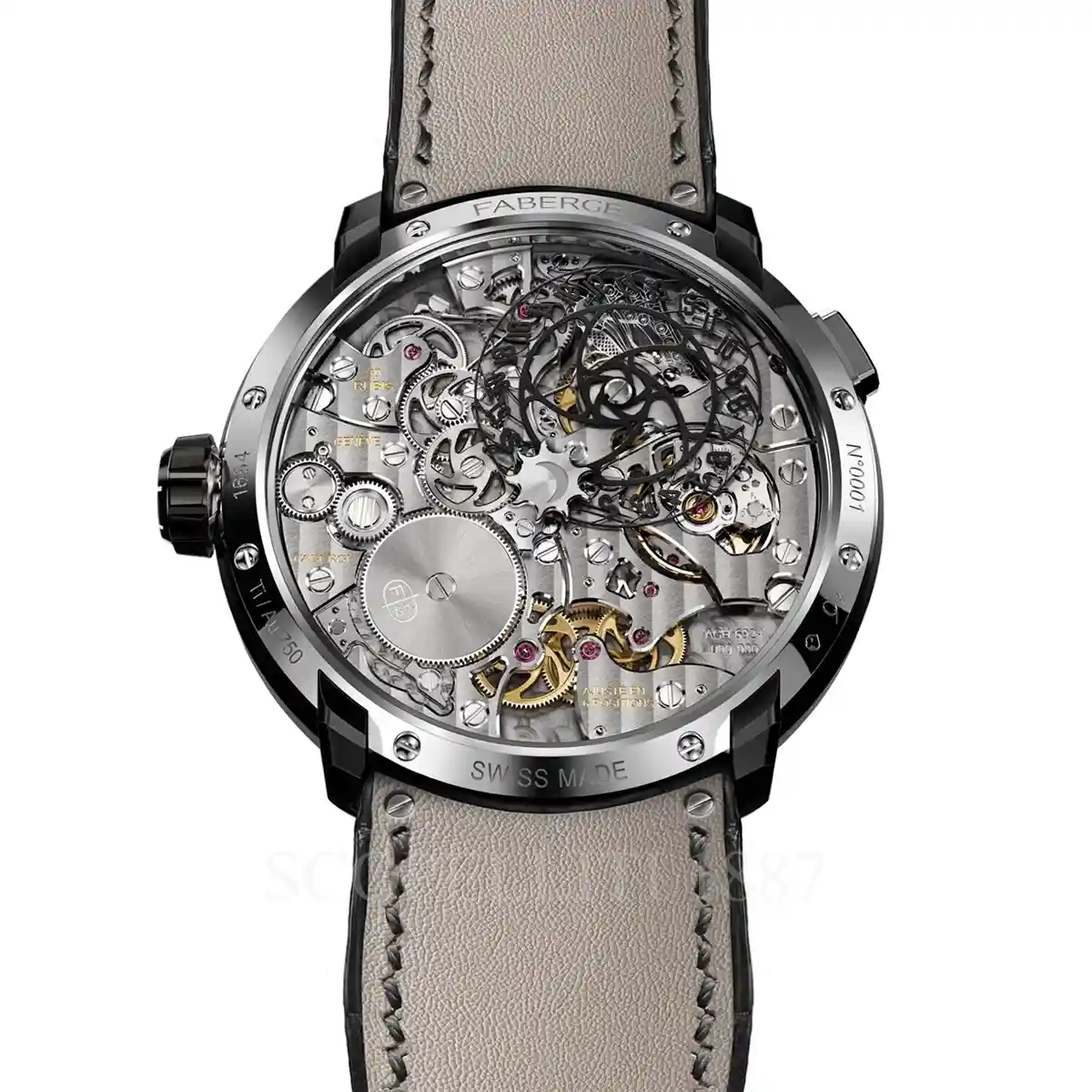 fabergé visionnaire dtz brown watch back