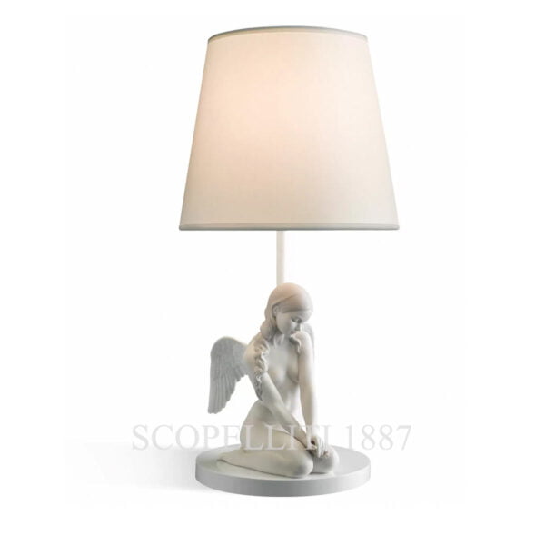 lladro beautiful angel table lamp