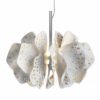 Lladró Nightbloom Hanging Lamp 40 cm White and Gold