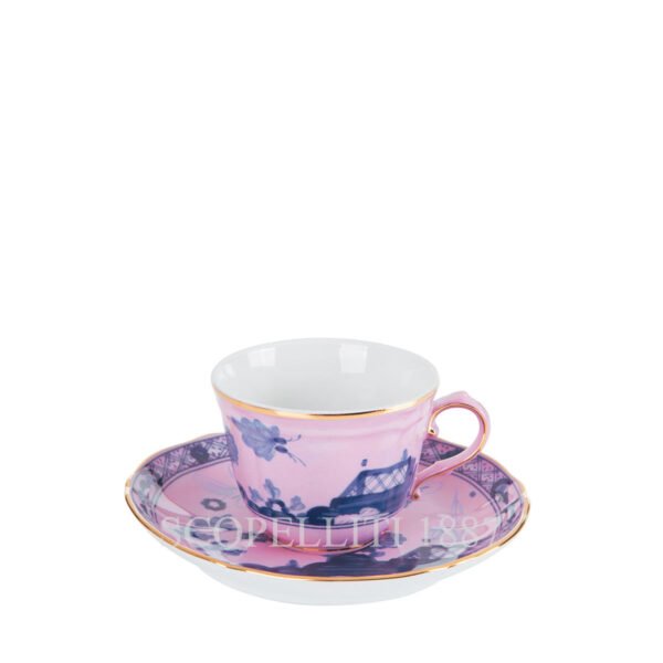 oriente azalea coffee cup with saucer