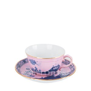 oriente azalea tea cup with saucer
