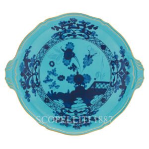 oriente iris round cake platter