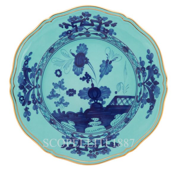 oriente iris round flat platter