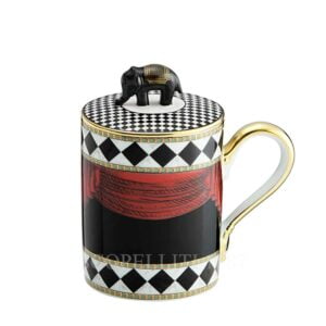 ginori totem elephant mug with lid