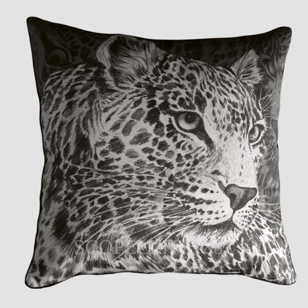 taitu square cushion 48x48 wild spirit leopard