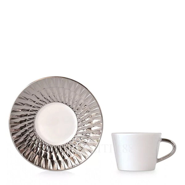 bernardaud-twist platinum espresso cup saucer