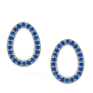 faberge 18kt white gold blue sapphire egg earrings sasha