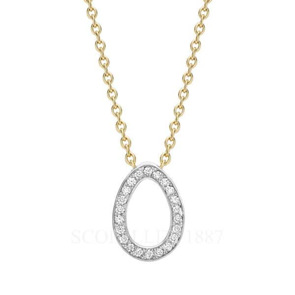 faberge 18kt yellow and white gold diamond egg pendant sasha