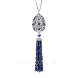 fabergé blue tassel pendant imperial imperatrice