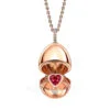 Fabergé Essence Rose Gold Ruby Heart Surprise Locket