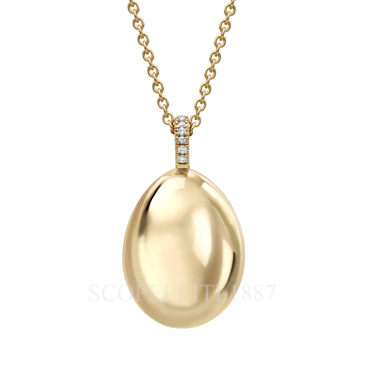 Fabergé Essence Yellow Gold Egg Pendant