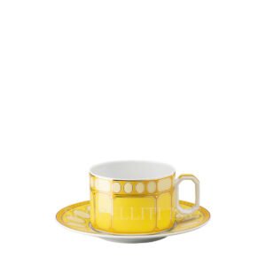 swarovskirosenthal signum jonquil tea cup with saucer