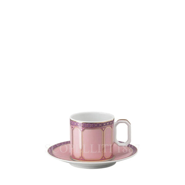 swarovski rosenthal signum rose espresso cup with saucer