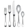 Christofle Cluny 5 piece Silver Plated Flatware Set