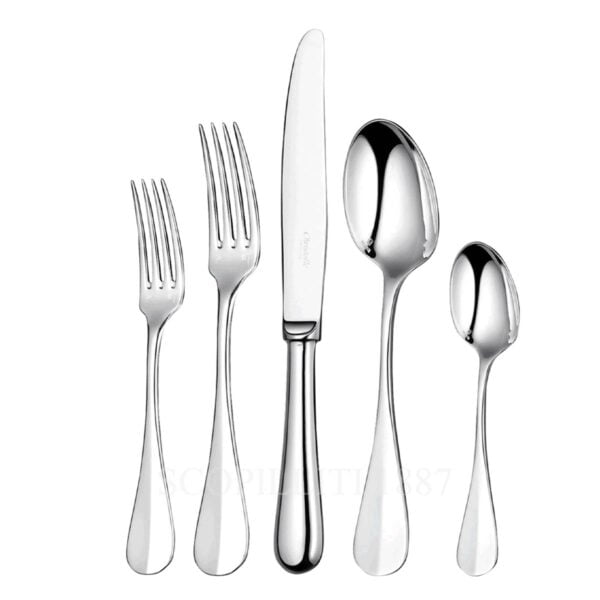 christofle fidelio 110 pcs silver plated cutlery set