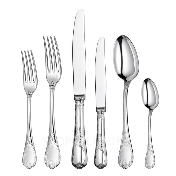 christofle marly 36 pcs sterling silver cutlery set