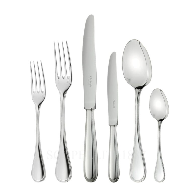 christofle perles stainless steel cutlery set 36 pcs